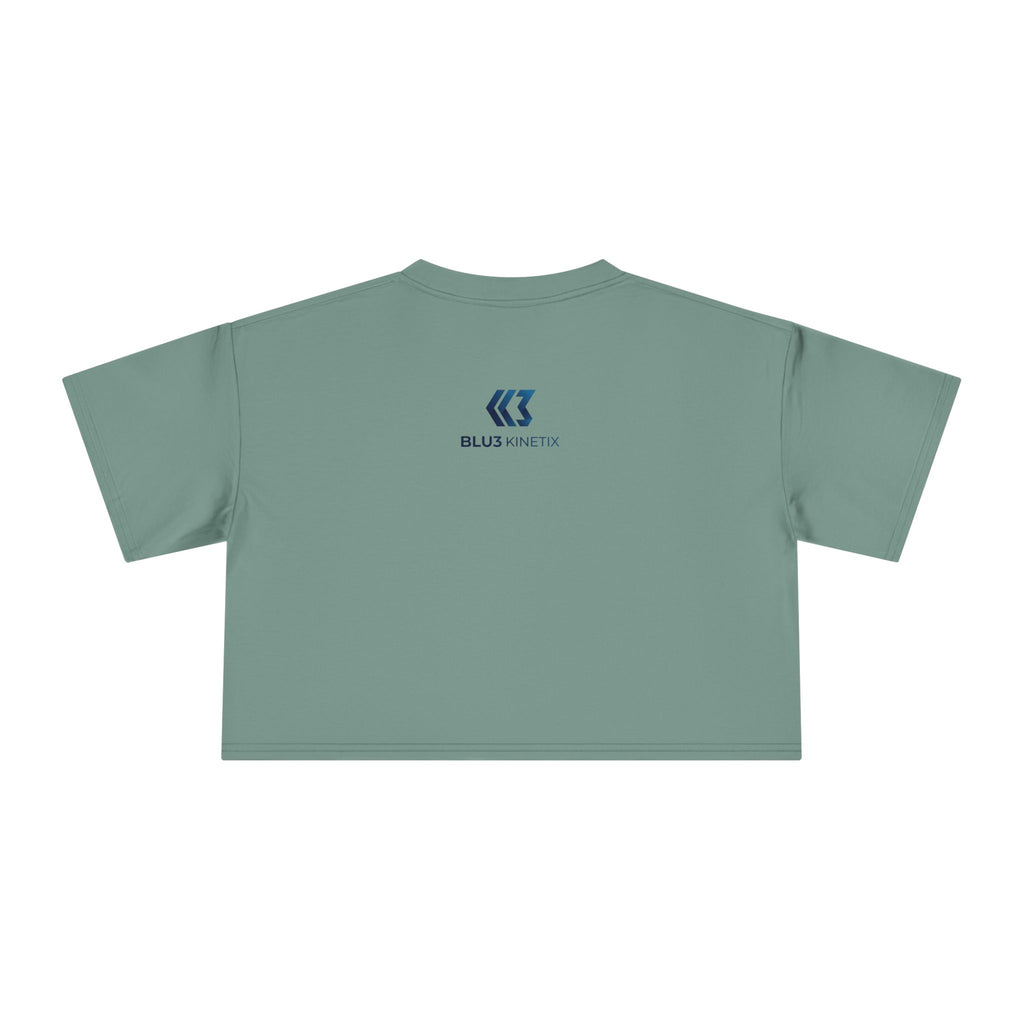 Crop Tee — Nutrition Facts Graphic "Anxiety 80%"