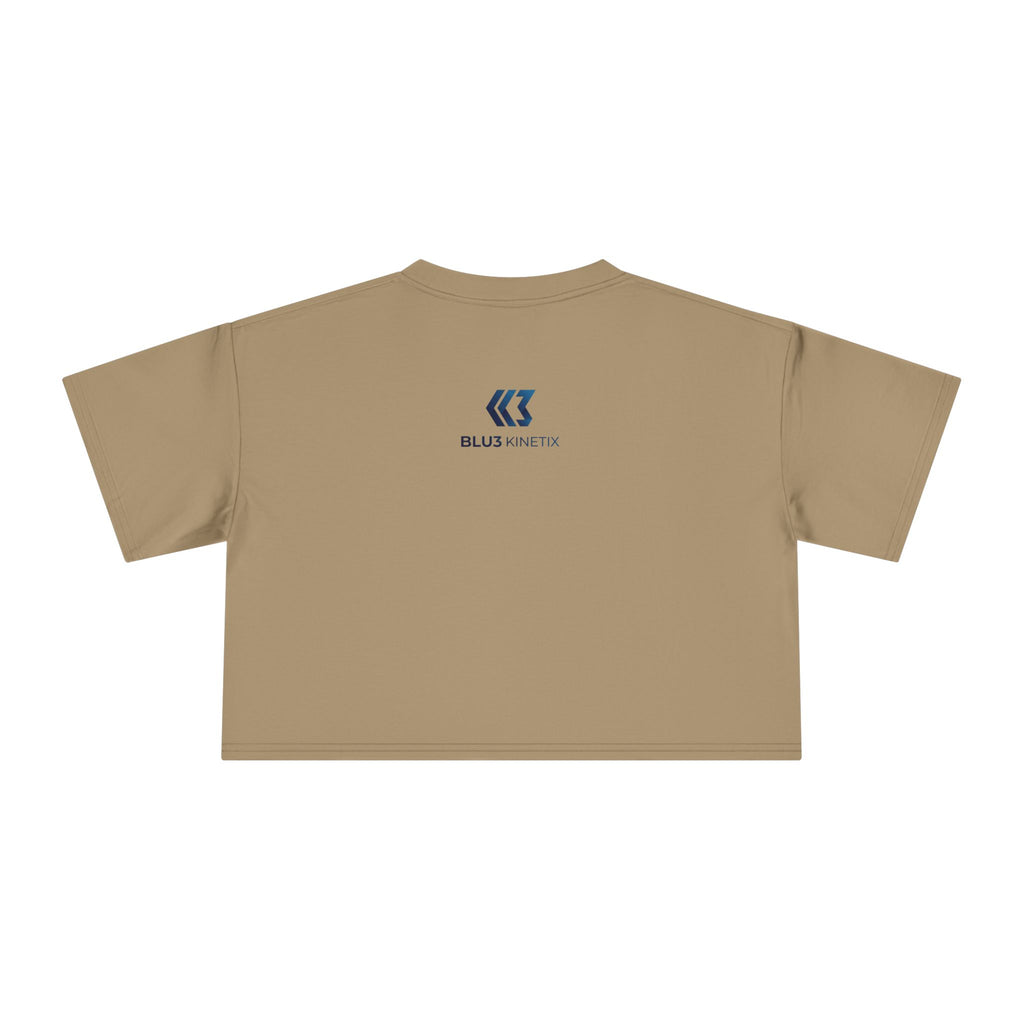 Crop Tee — Nutrition Facts Graphic "Anxiety 80%"