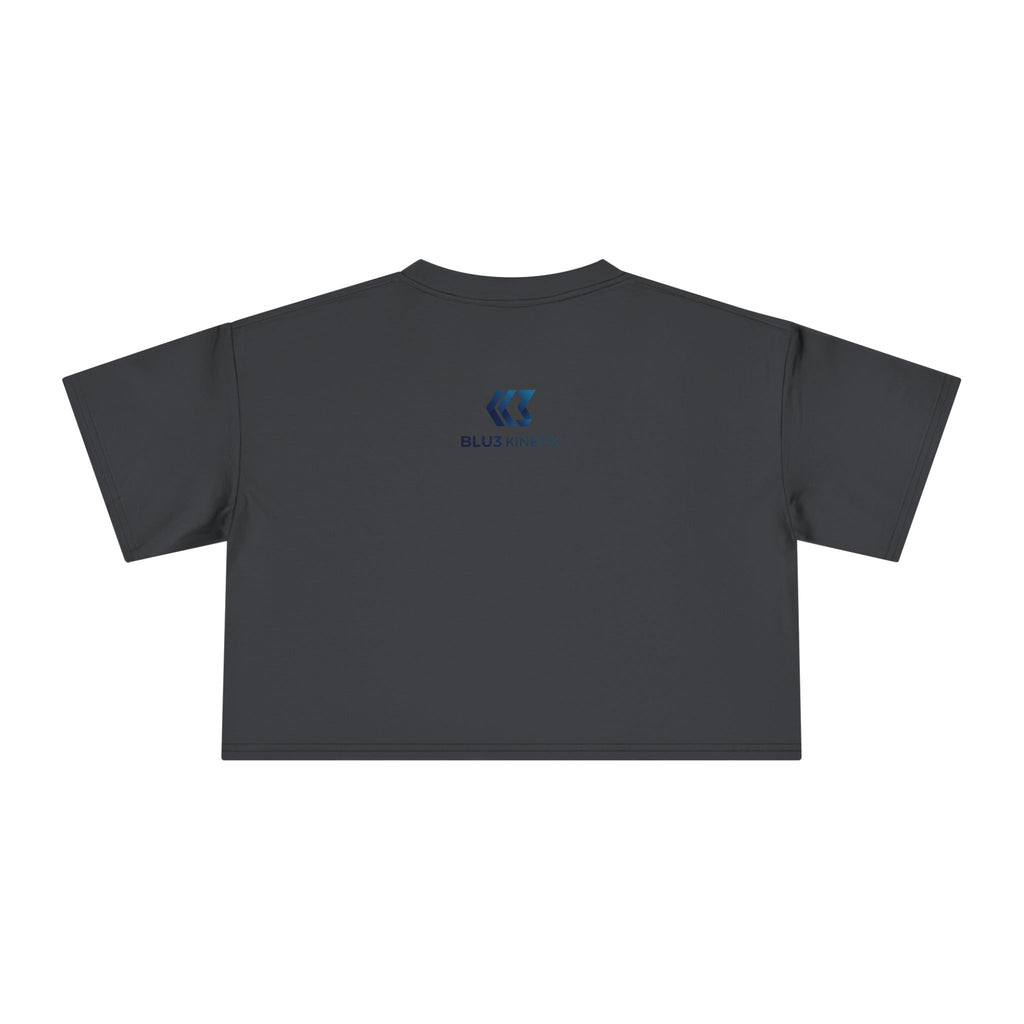 Crop Tee — Nutrition Facts Graphic "Anxiety 80%"