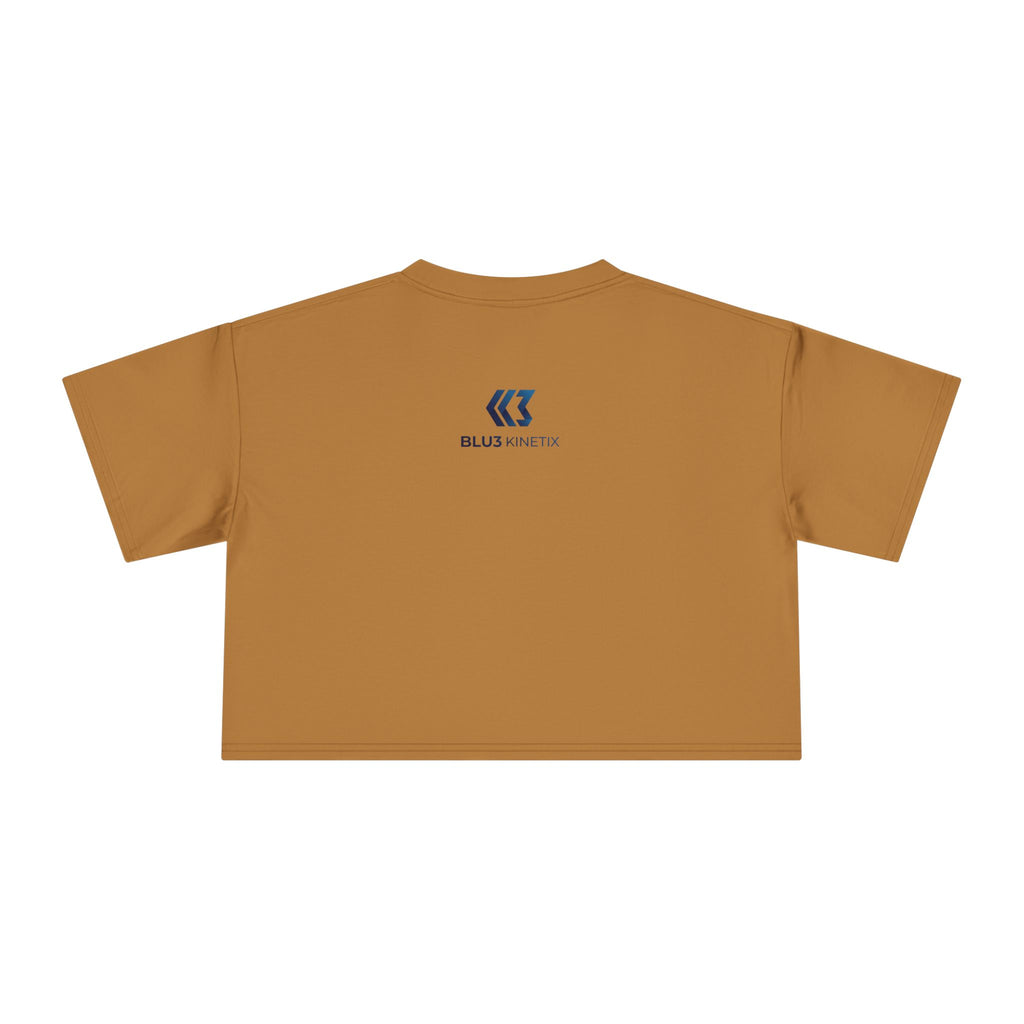 Crop Tee — Nutrition Facts Graphic "Anxiety 80%"