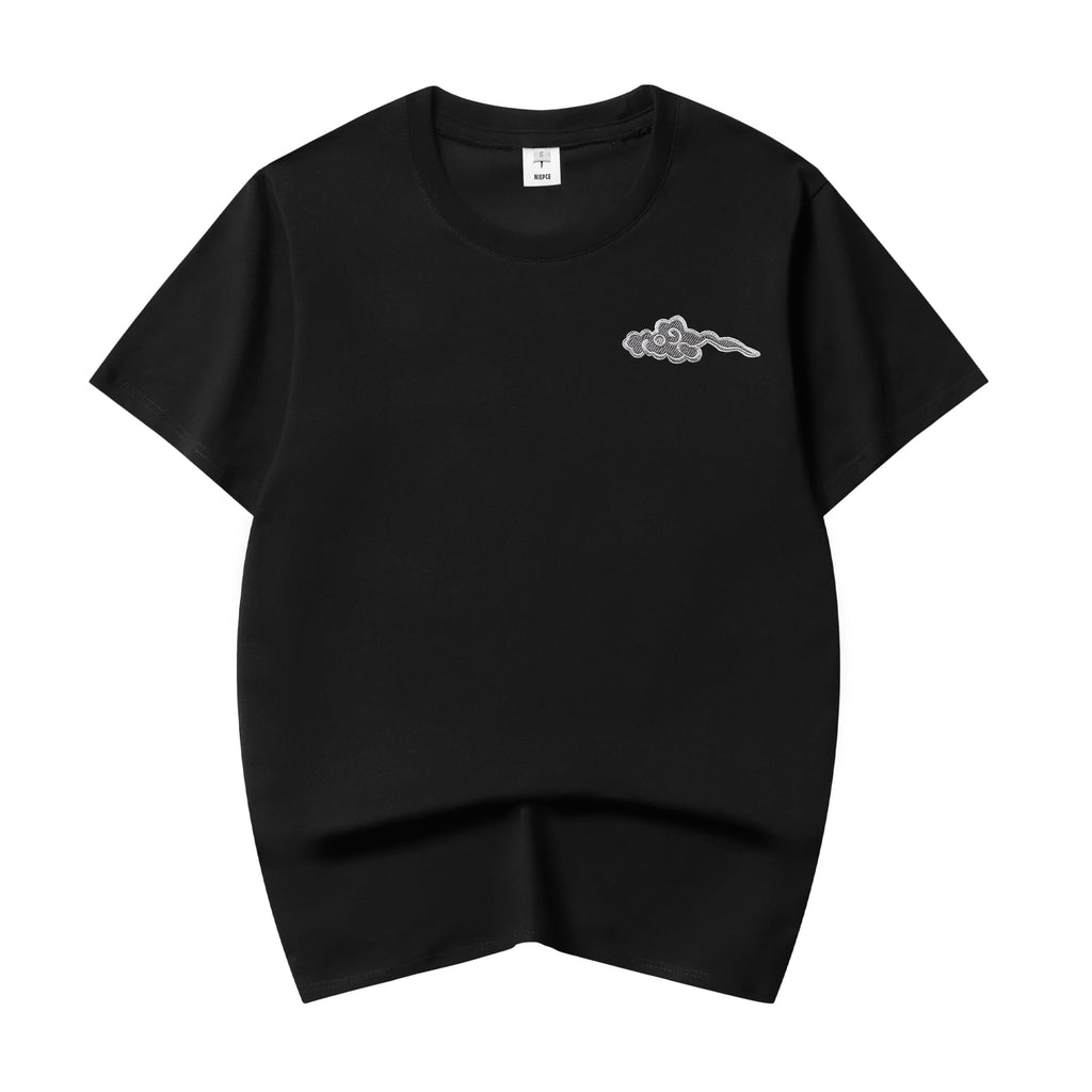Grey Dragon Embroidered Tee