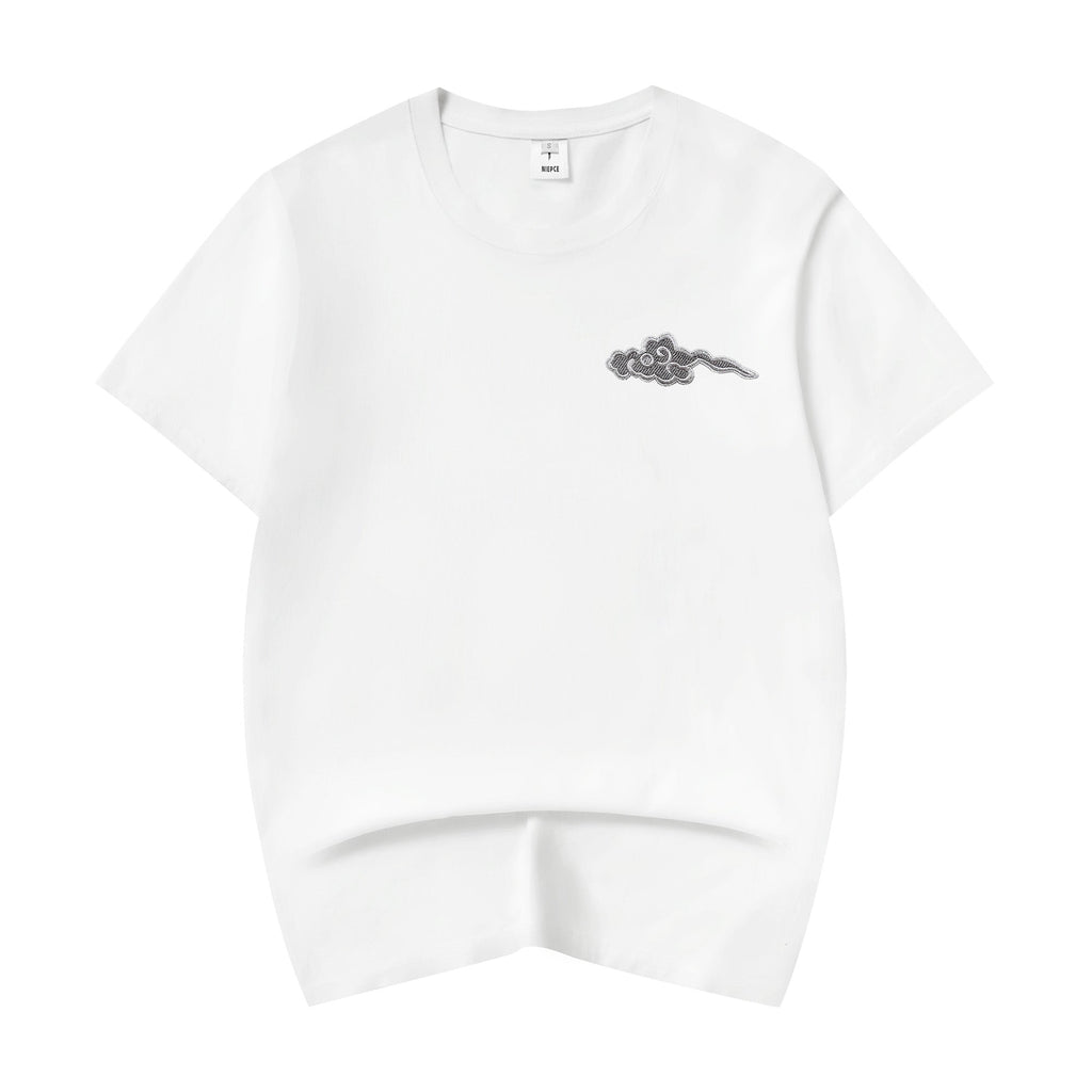 Grey Dragon Embroidered Tee