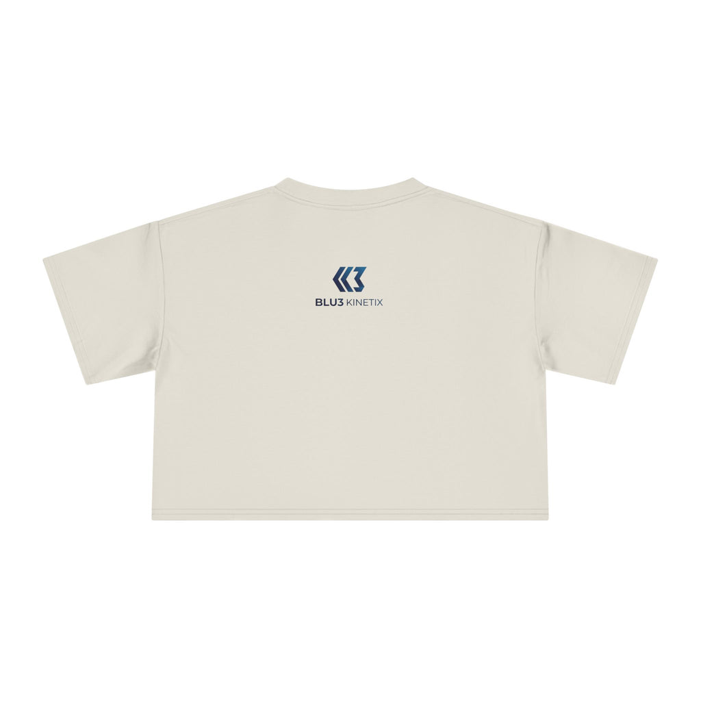 Crop Tee — Nutrition Facts Graphic "Anxiety 80%"
