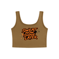 Sweat Now, Shine Later - Women's Cropped Tank Top