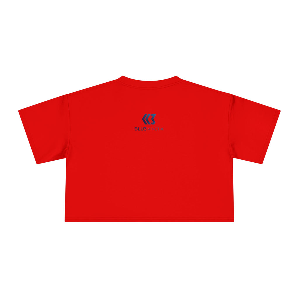 Crop Tee — Nutrition Facts Graphic "Anxiety 80%"
