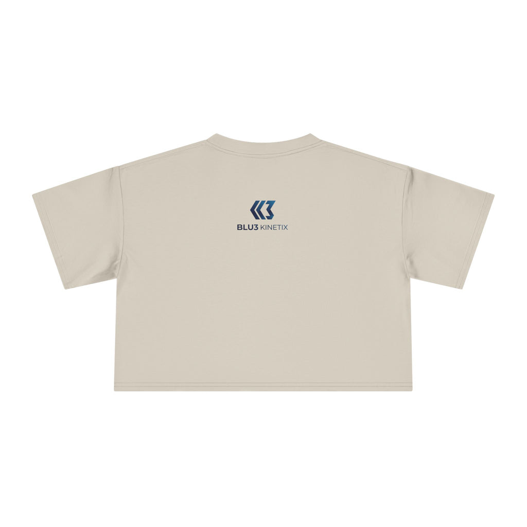 Crop Tee — Nutrition Facts Graphic "Anxiety 80%"
