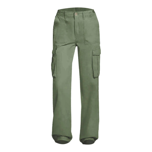 Adjustable Wide-Leg Cargo Pants