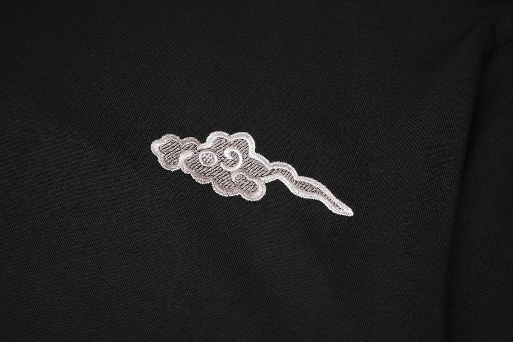 Grey Dragon Embroidered Tee
