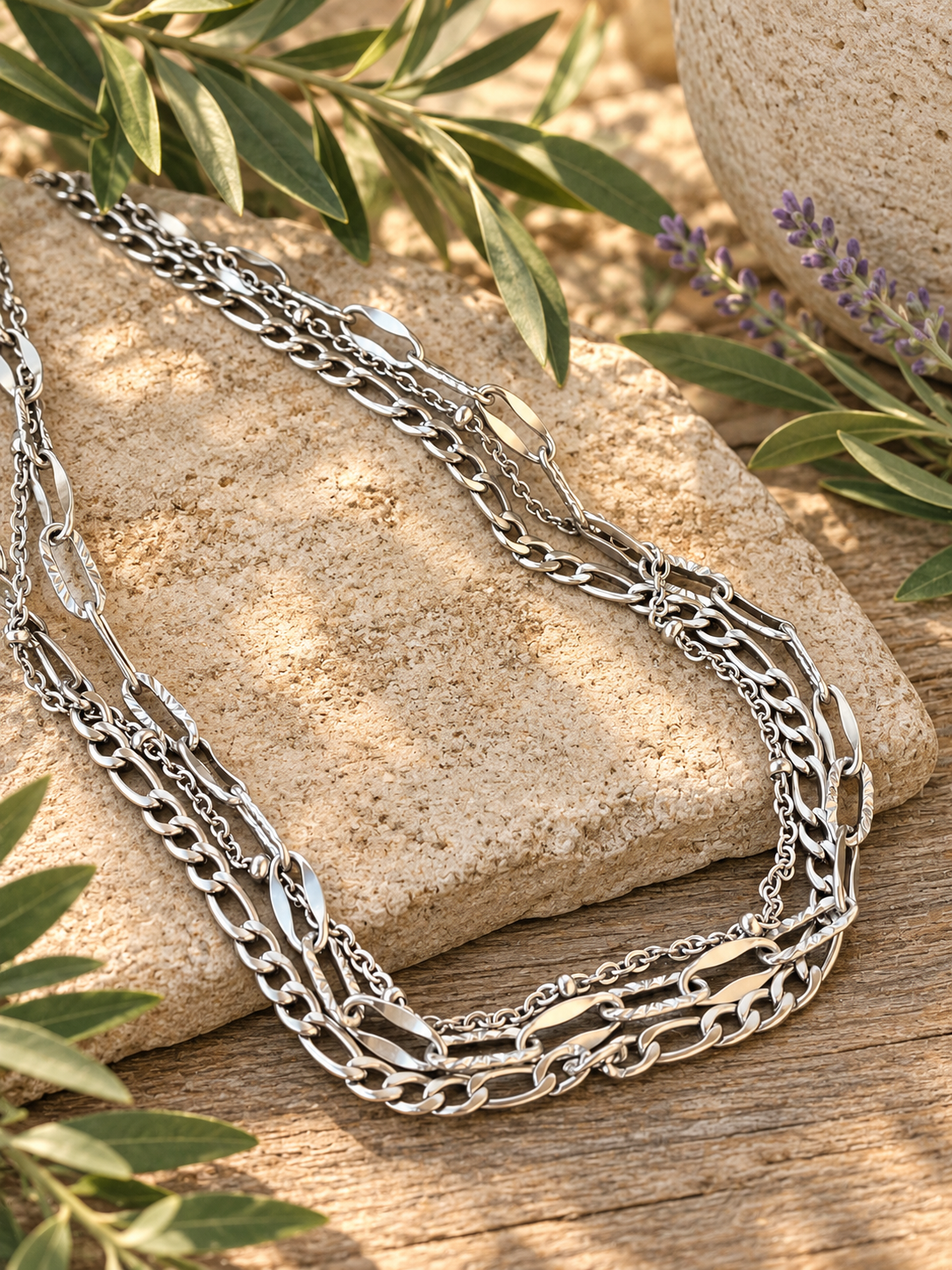 Layered Multi-Chain Necklace