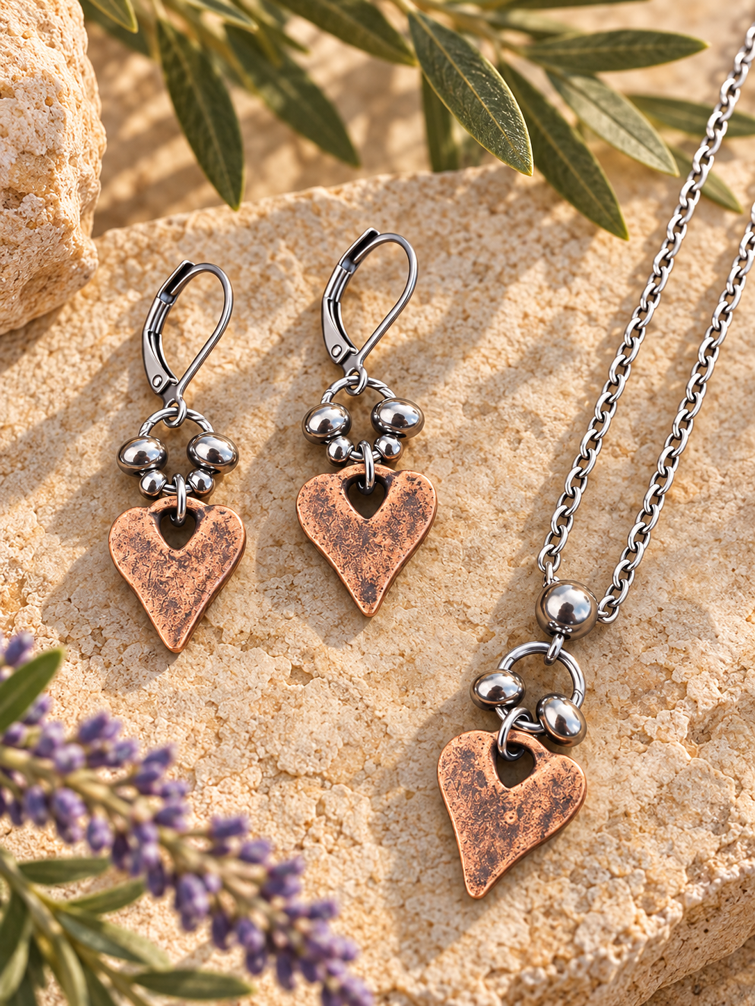 Rustic Heart Necklace