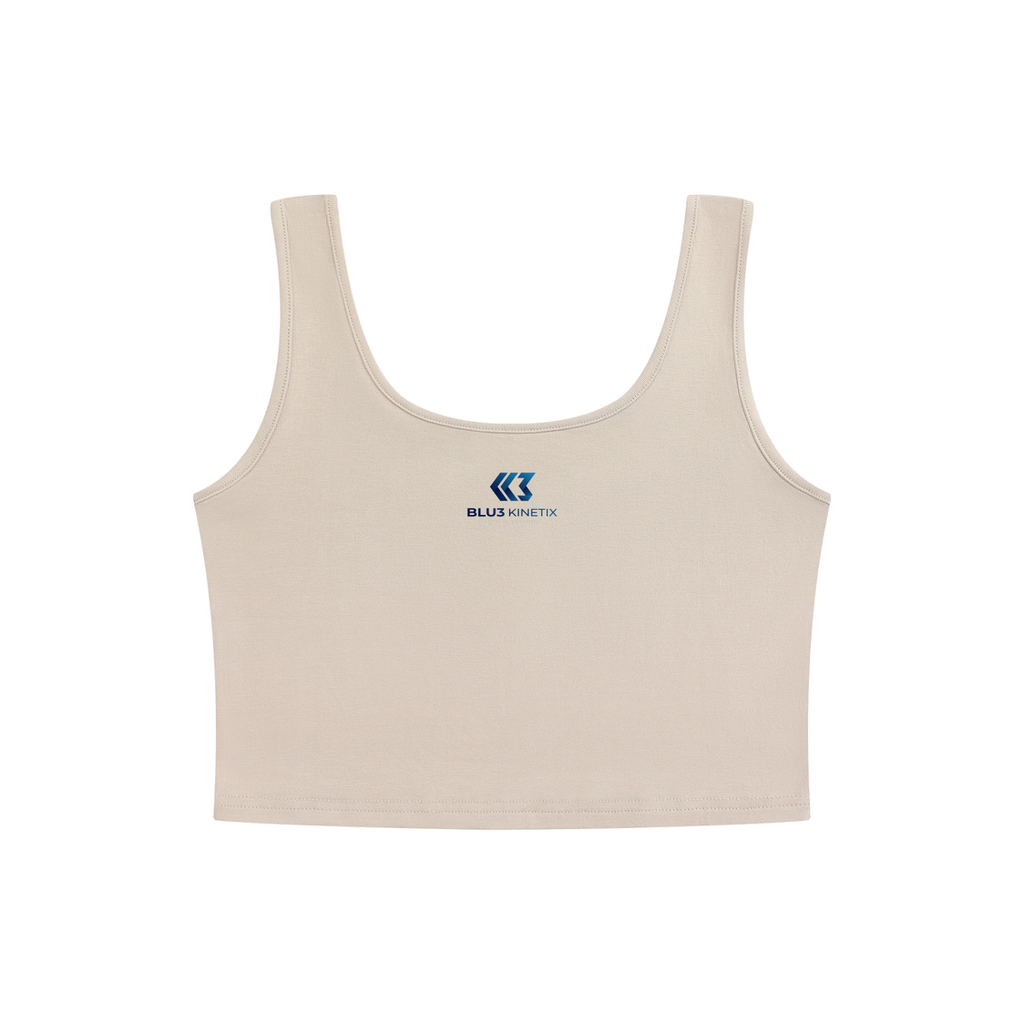 Sweat Now, Shine Later - Women's Cropped Tank Top
