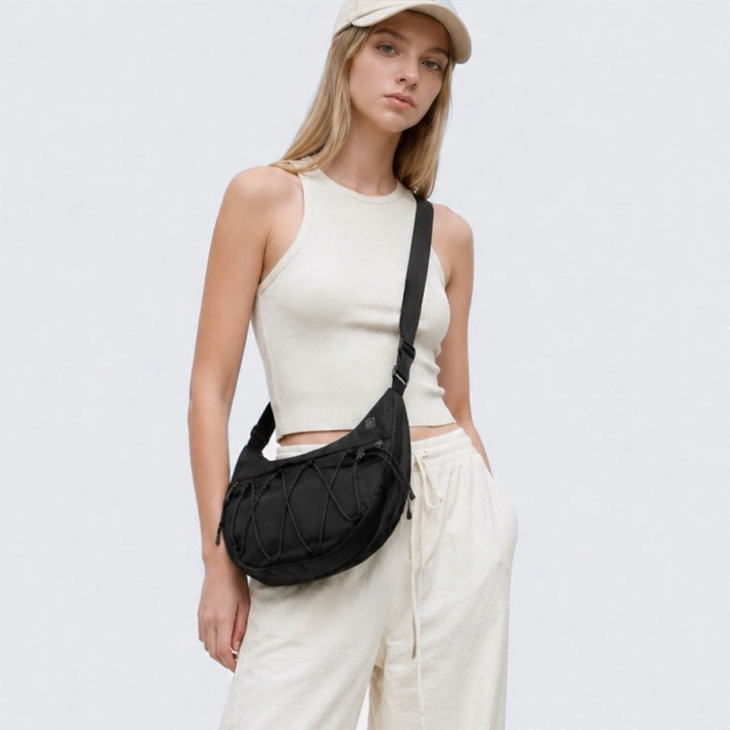 Nylon Crescent Sling Bag