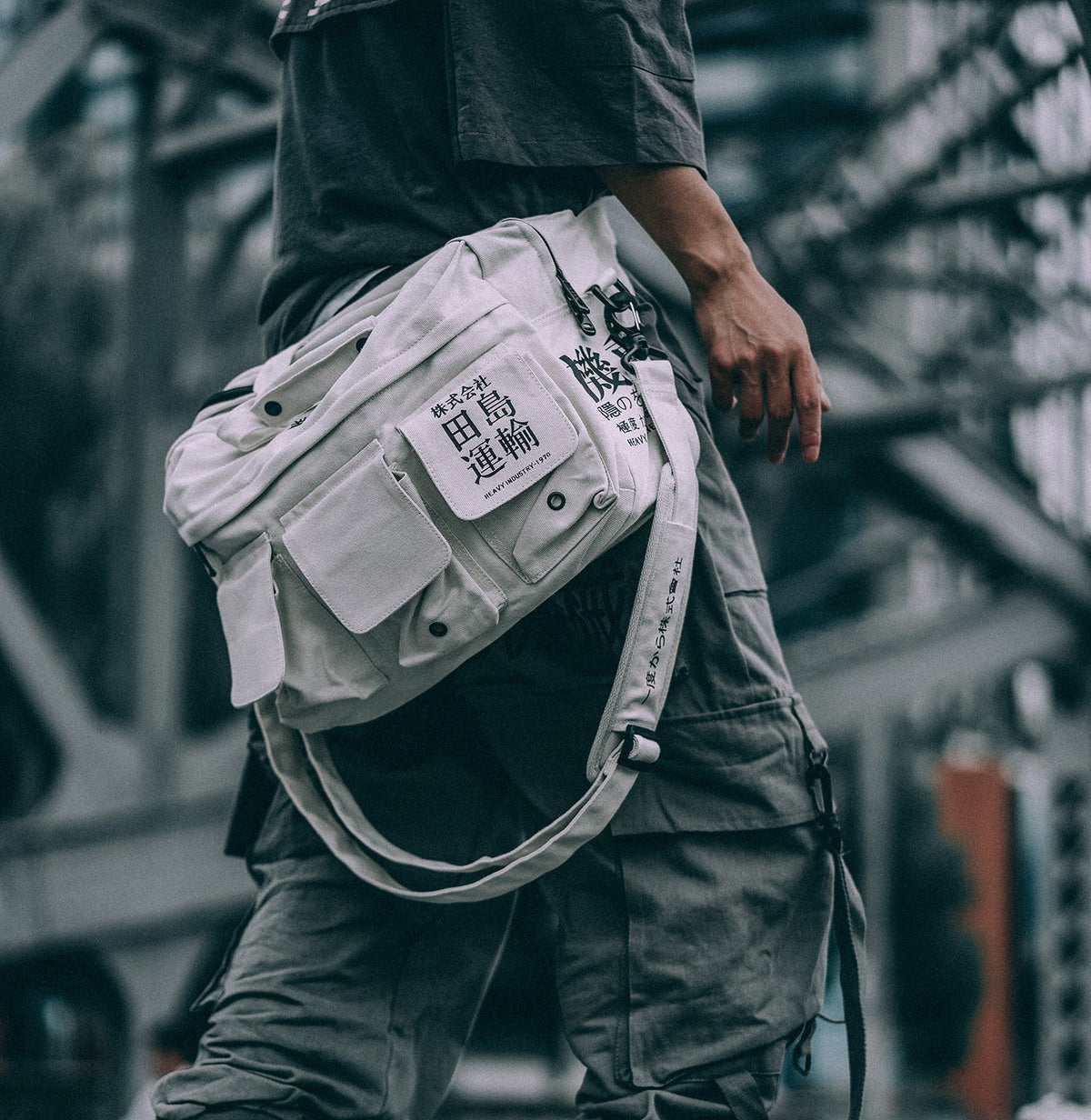 Industrial Crossbody Messenger Bag