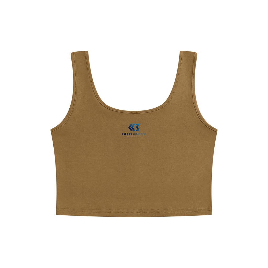 Sweat Now, Shine Later - Women's Cropped Tank Top